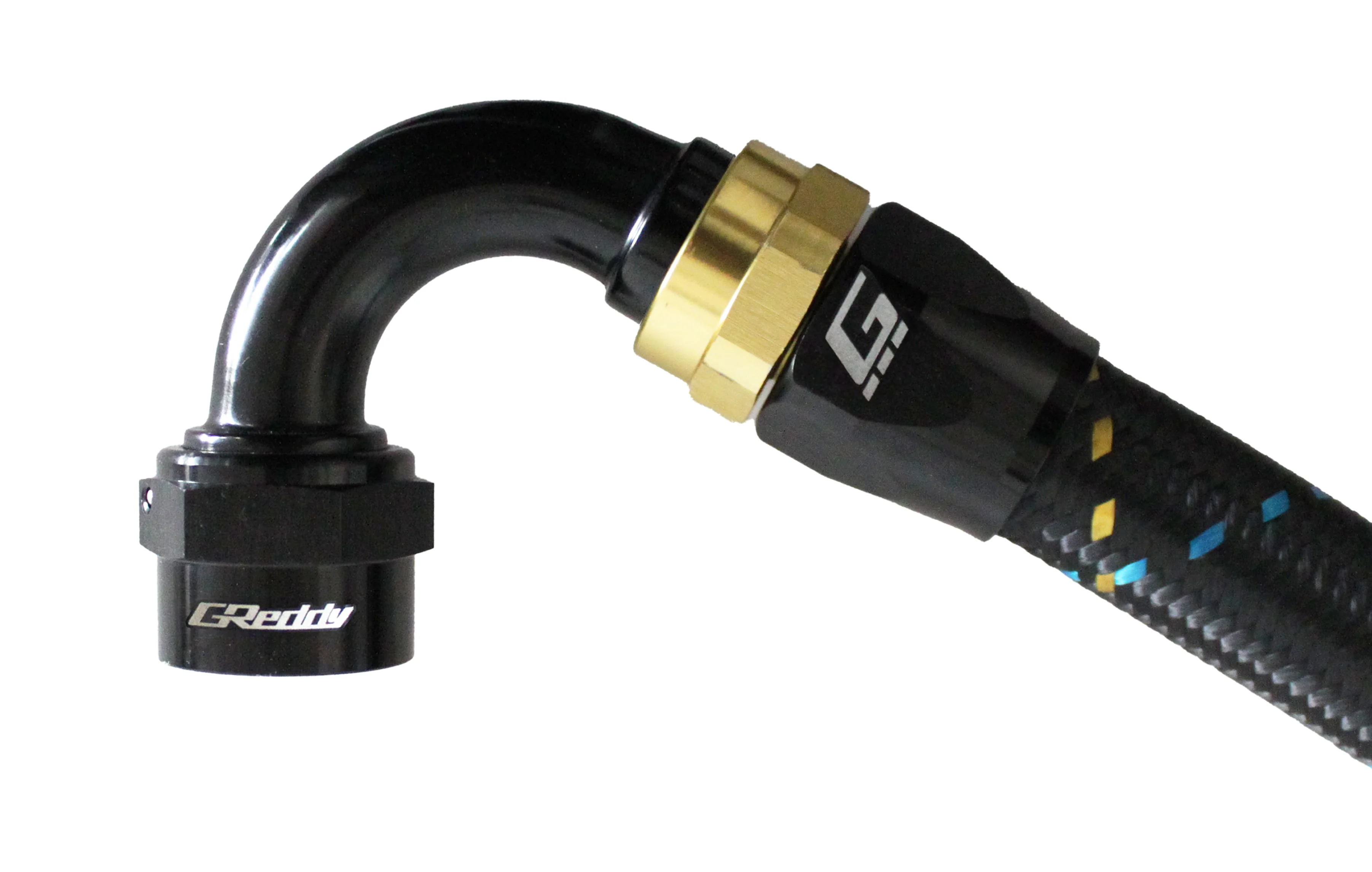 GReddy -16 AN Swivel Hose End - Black / Gold anodized - Image 10
