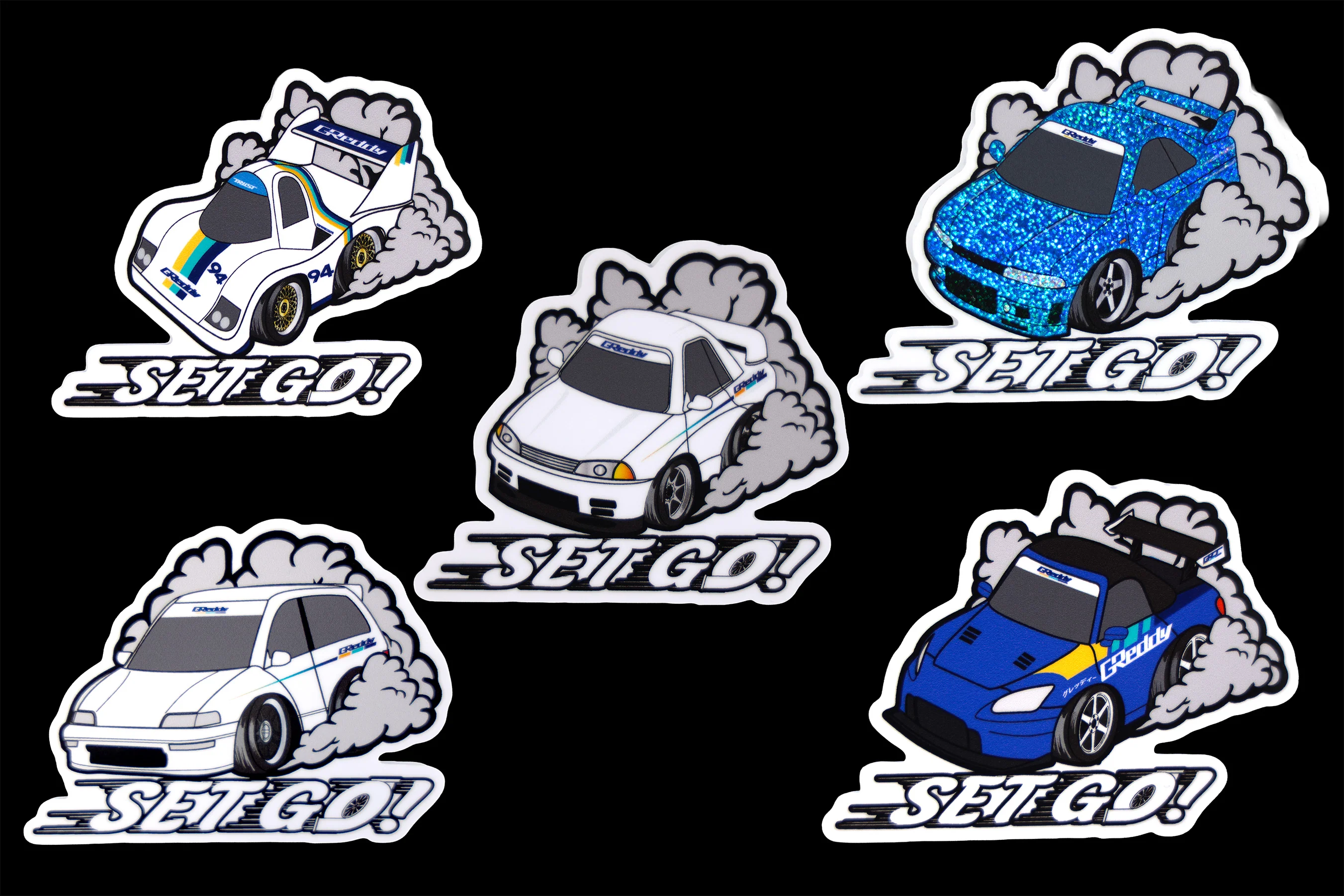 GReddy Set Go! - Sticker Pack - Image 2