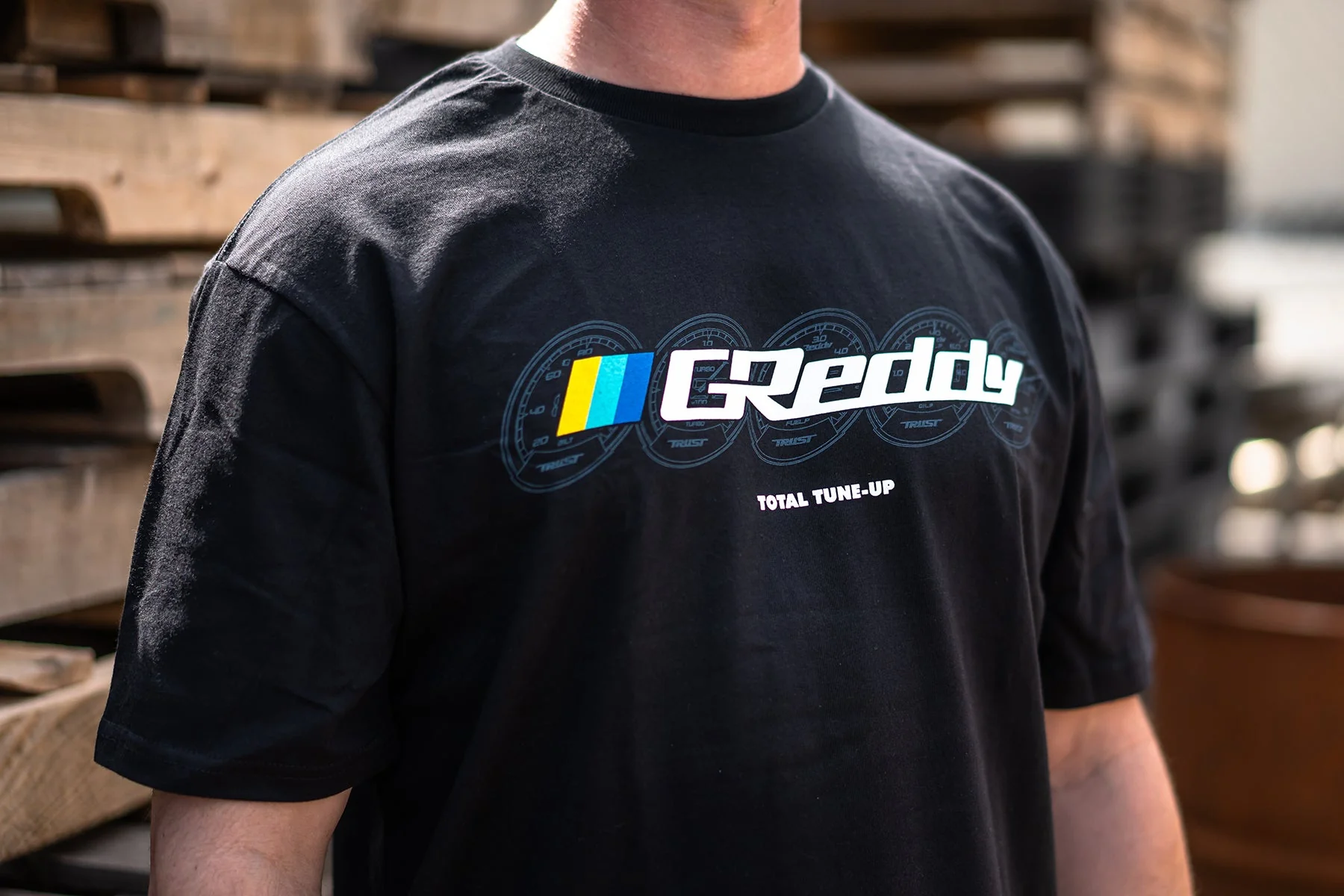 GReddy Meters Logo Tee - Black - Image 4