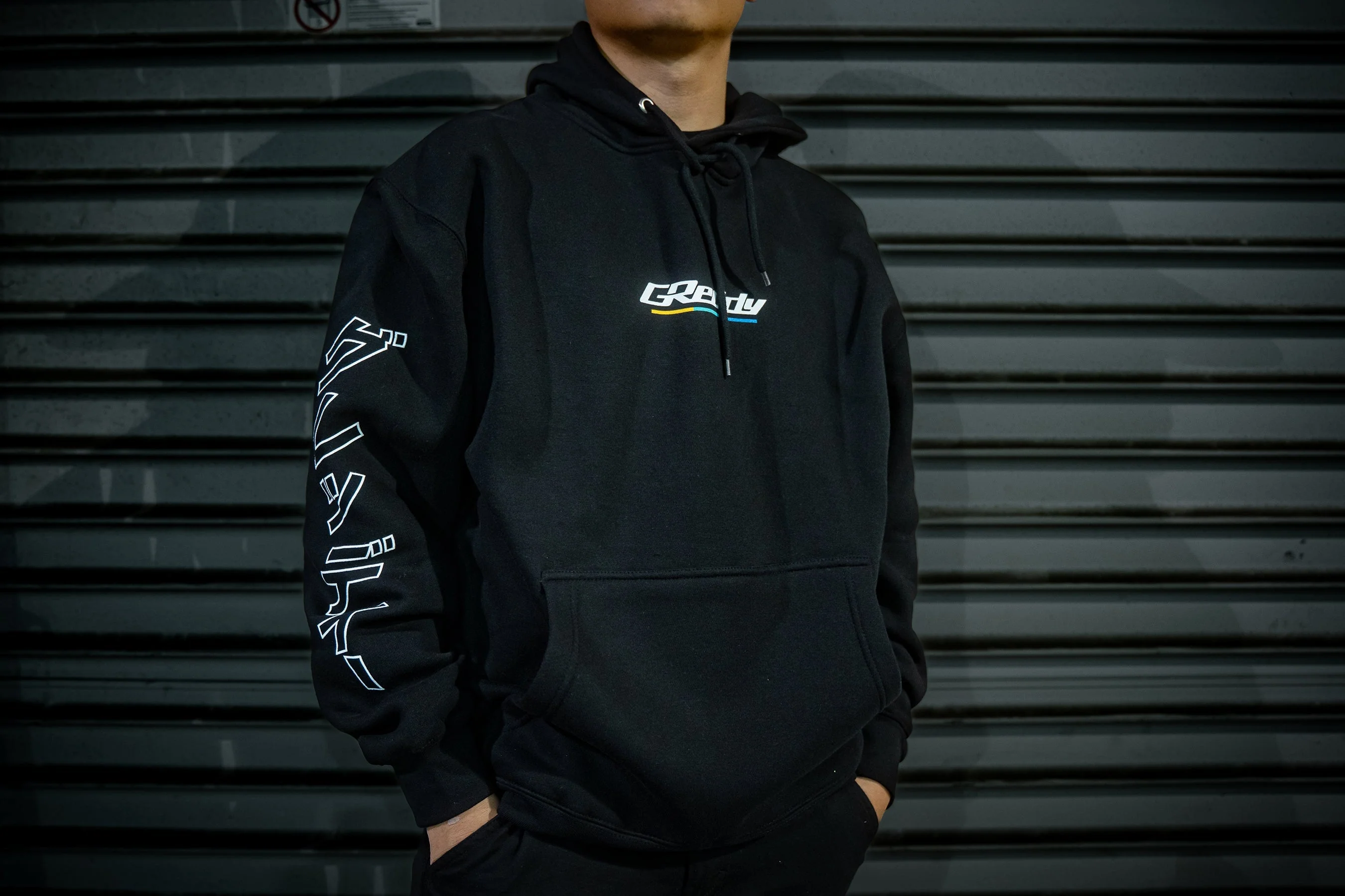GReddy Understripe Pullover Hoodie - Black - Image 3