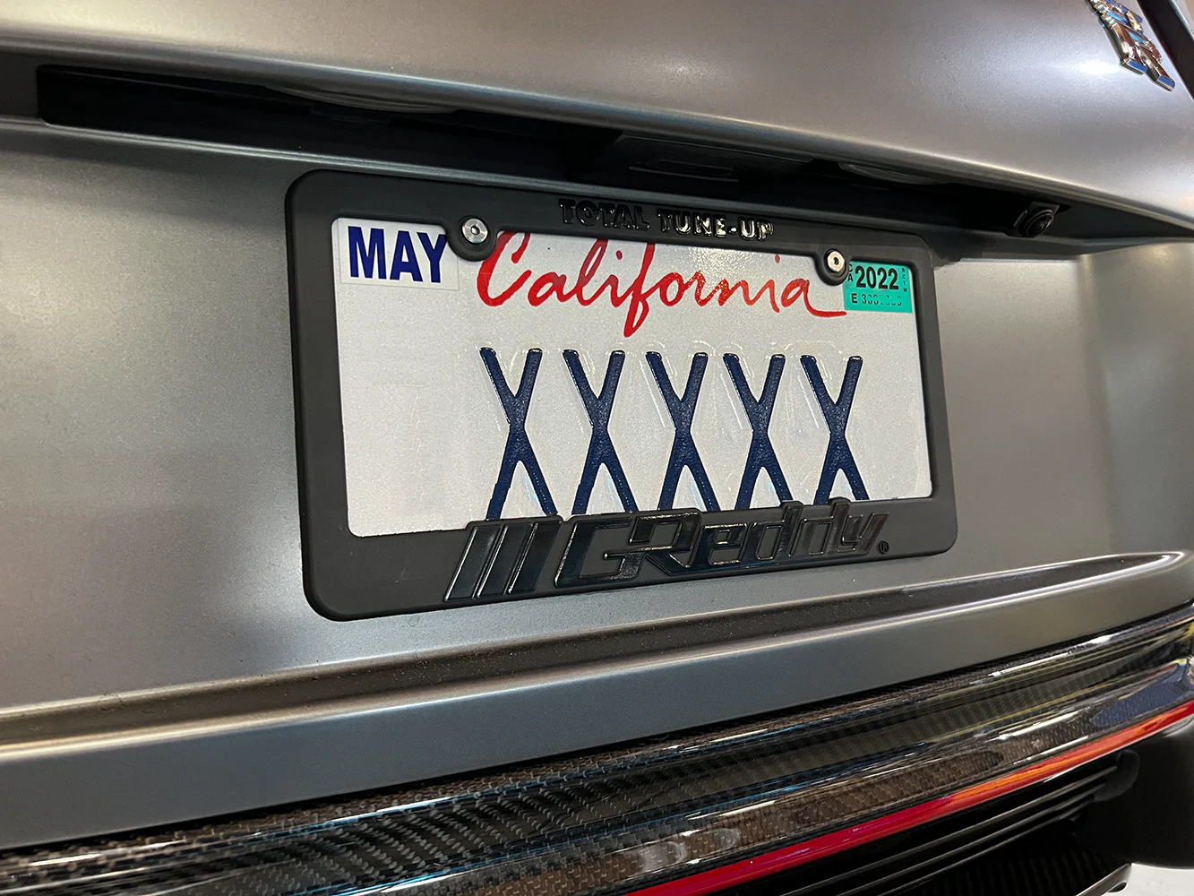 GReddy Total Tune Up License Plate Frame - "Black-out" or "Color" - Image 7