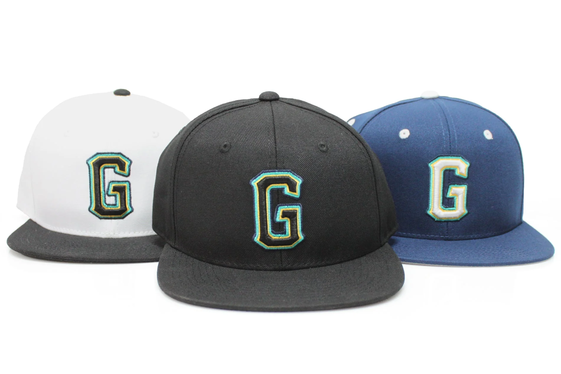 GReddy 3-Color "G" Snap-Back Cap - White and Black - Image 5