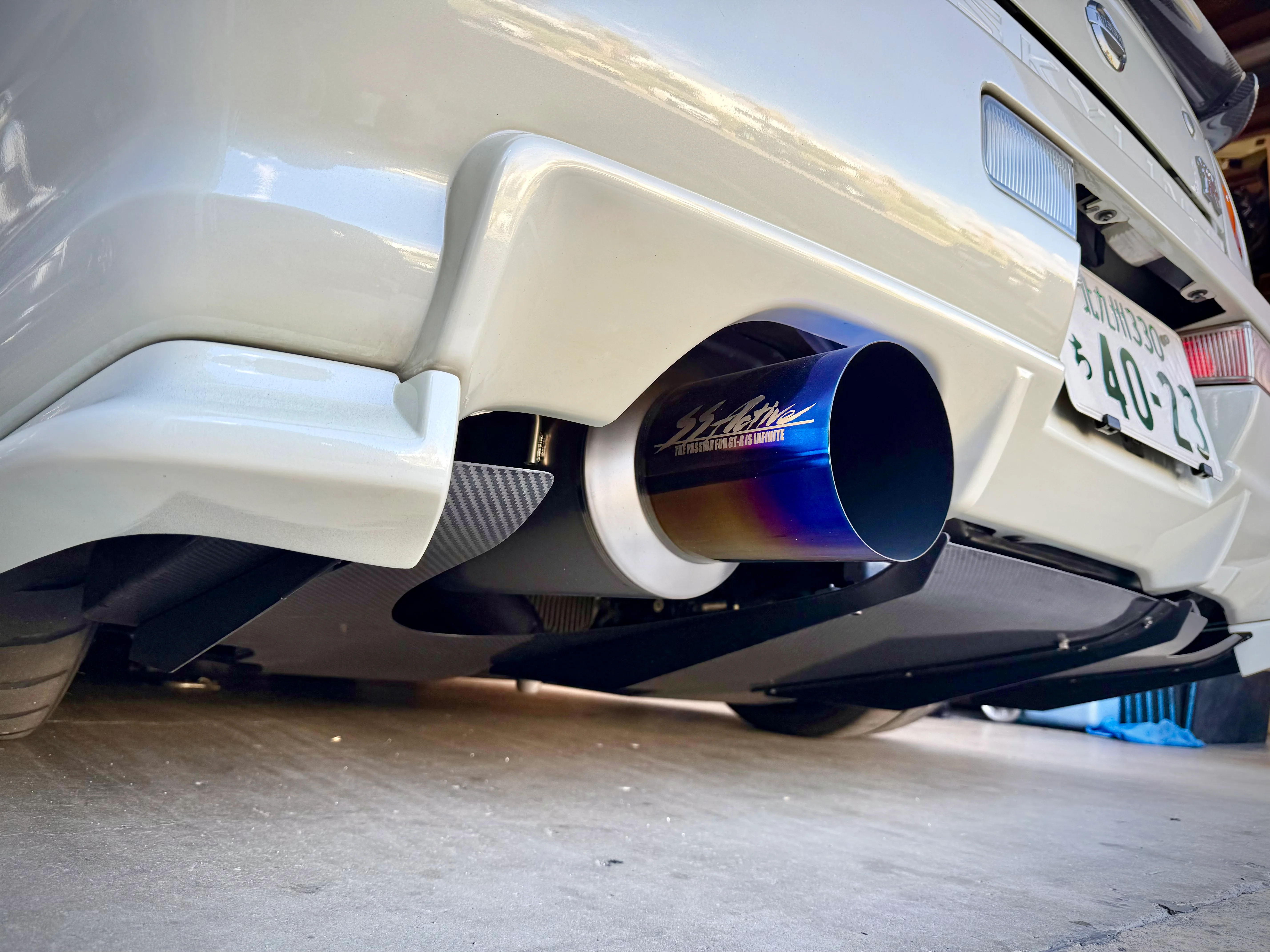 Garage Active "SS Active" 90mm Titanium Exhaust(s) (R32/R34) - Image 2