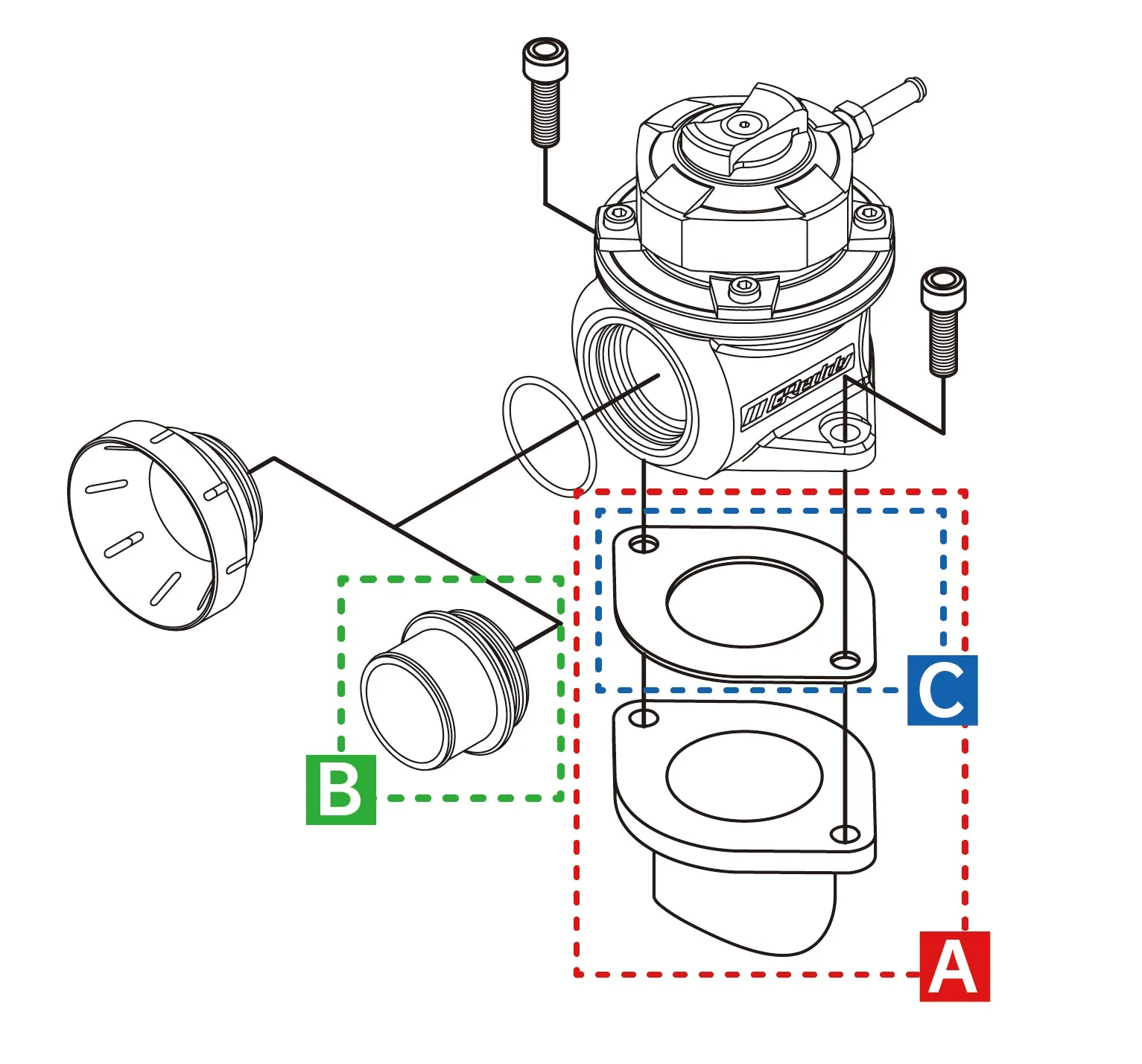 GREDDY TYPE FV2 BLOW OFF VALVE "BLACK-OUT" - (11501673) - Image 8