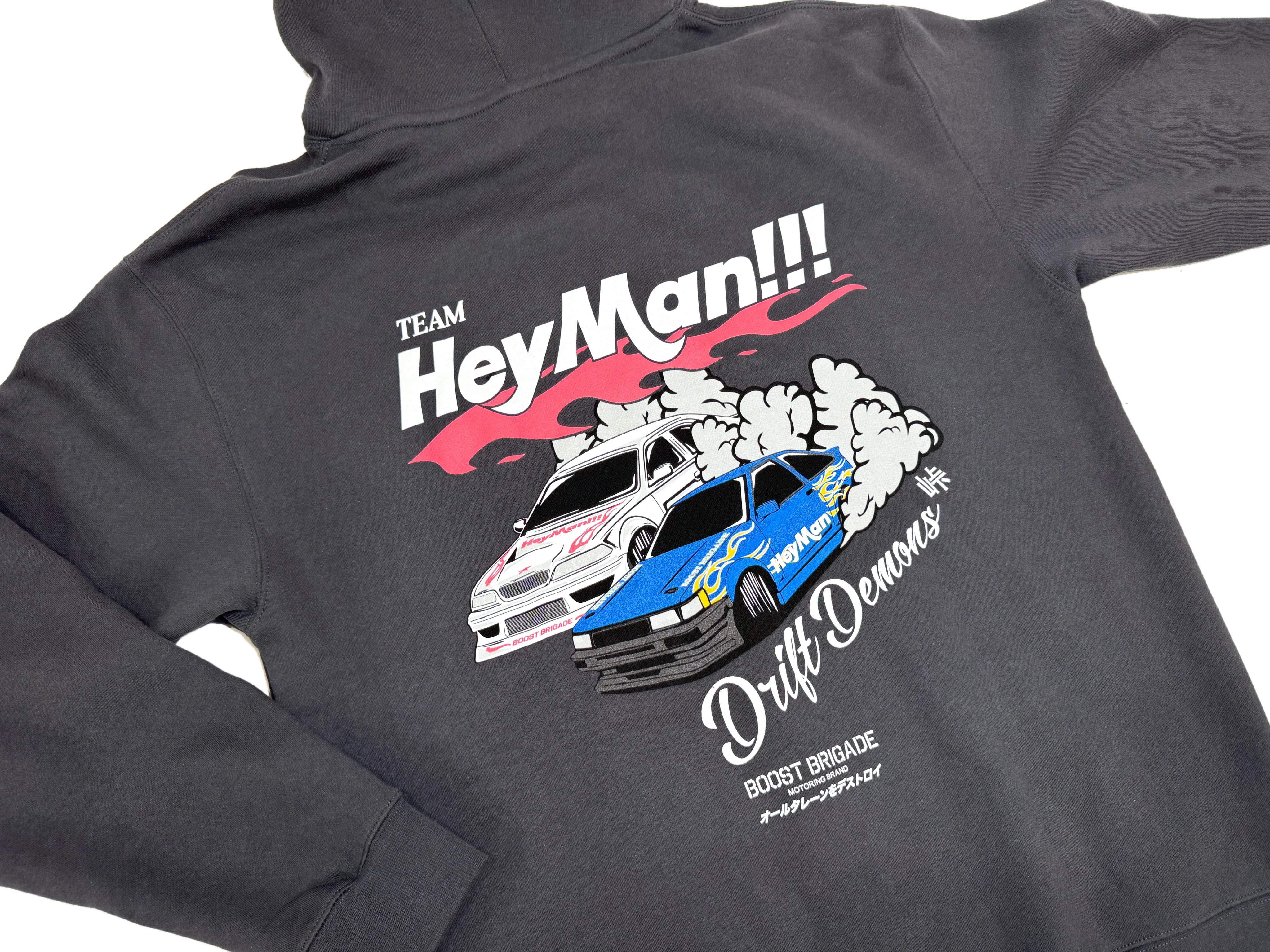 Boost Brigade X HeyMan Pull-over Hoodie - Asphalt - Image 2