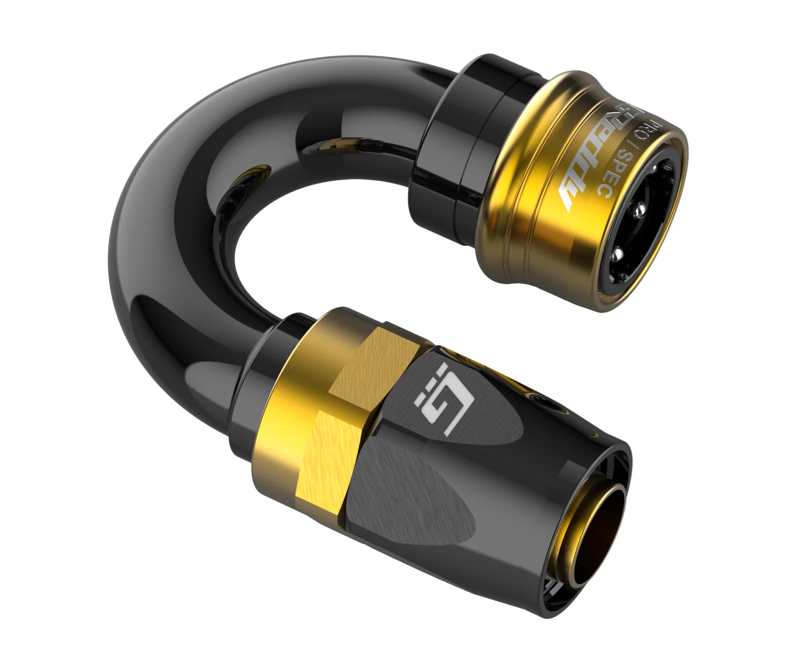 GReddy PRO/SPEC -06 Quick-Release Swivel Hose End - Black / Gold anodized - Image 9