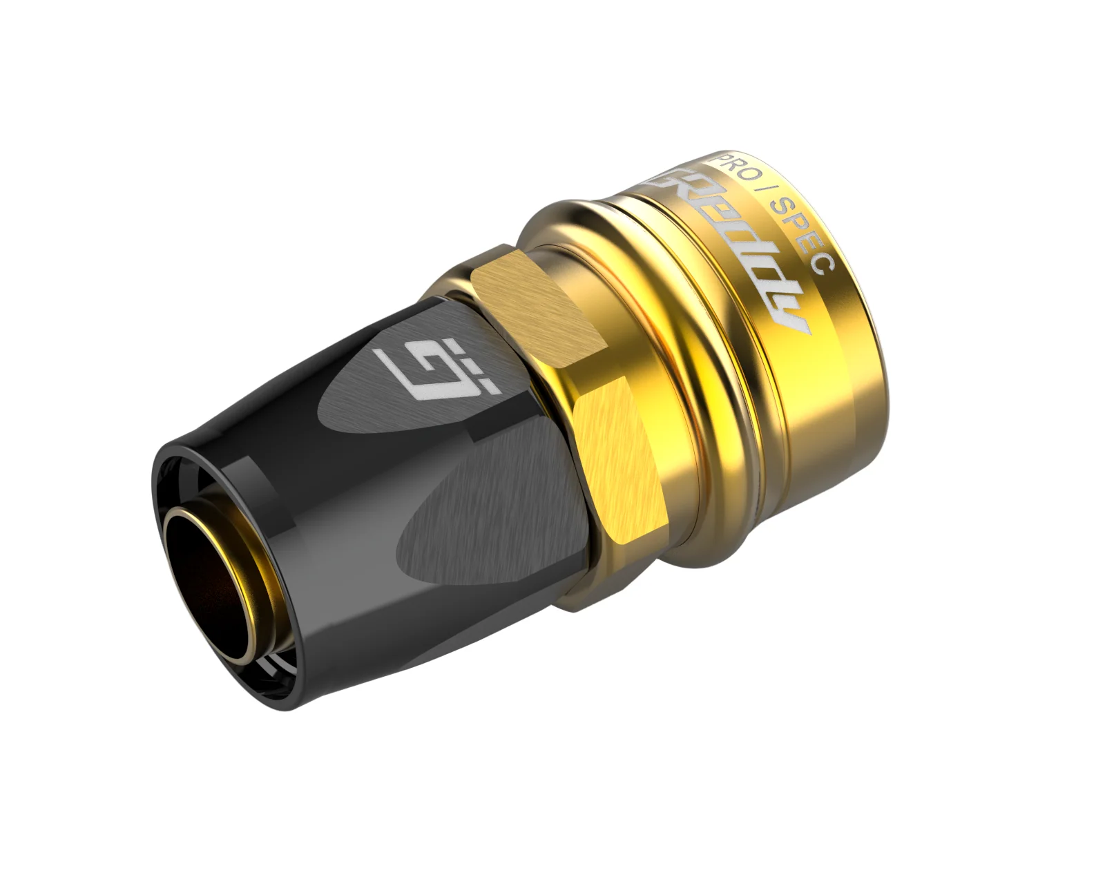 GReddy PRO/SPEC -06 Quick-Release Swivel Hose End - Black / Gold anodized - Image 2