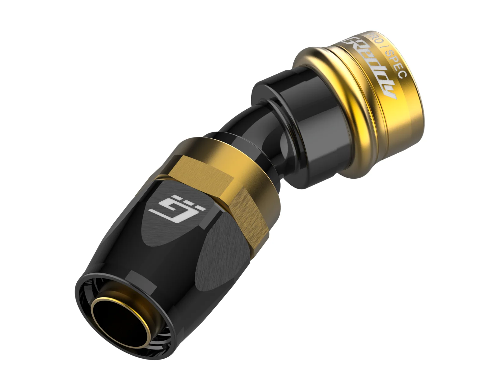 GReddy PRO/SPEC -06 Quick-Release Swivel Hose End - Black / Gold anodized - Image 3