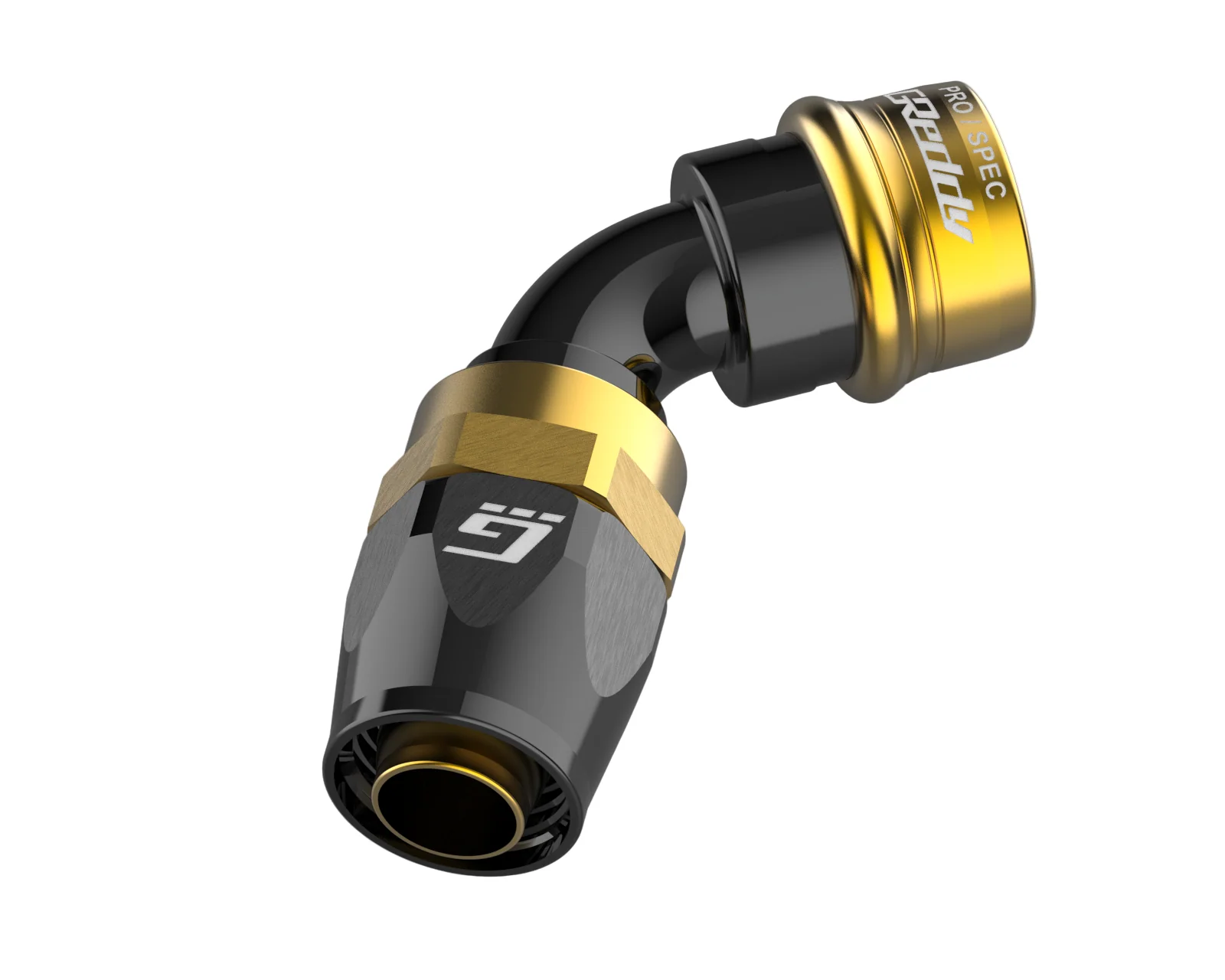 GReddy PRO/SPEC -06 Quick-Release Swivel Hose End - Black / Gold anodized - Image 5