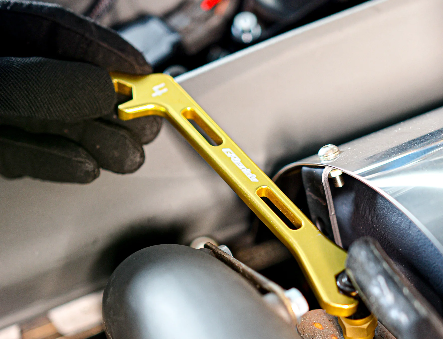 GReddy Angled AN Wrenches - Gold Anodized - Image 4