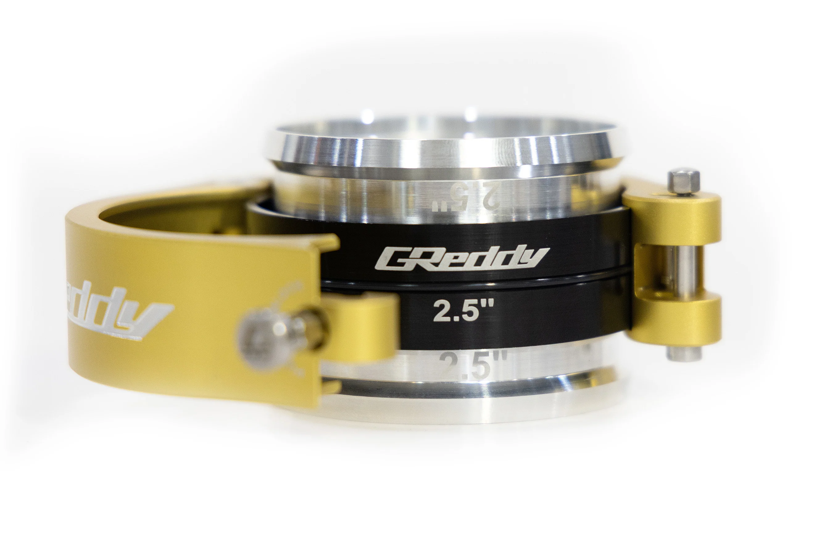 GReddy Boost Tube Clamp Set(s) - Aluminum/Gold - new sizes coming soon! - Image 4