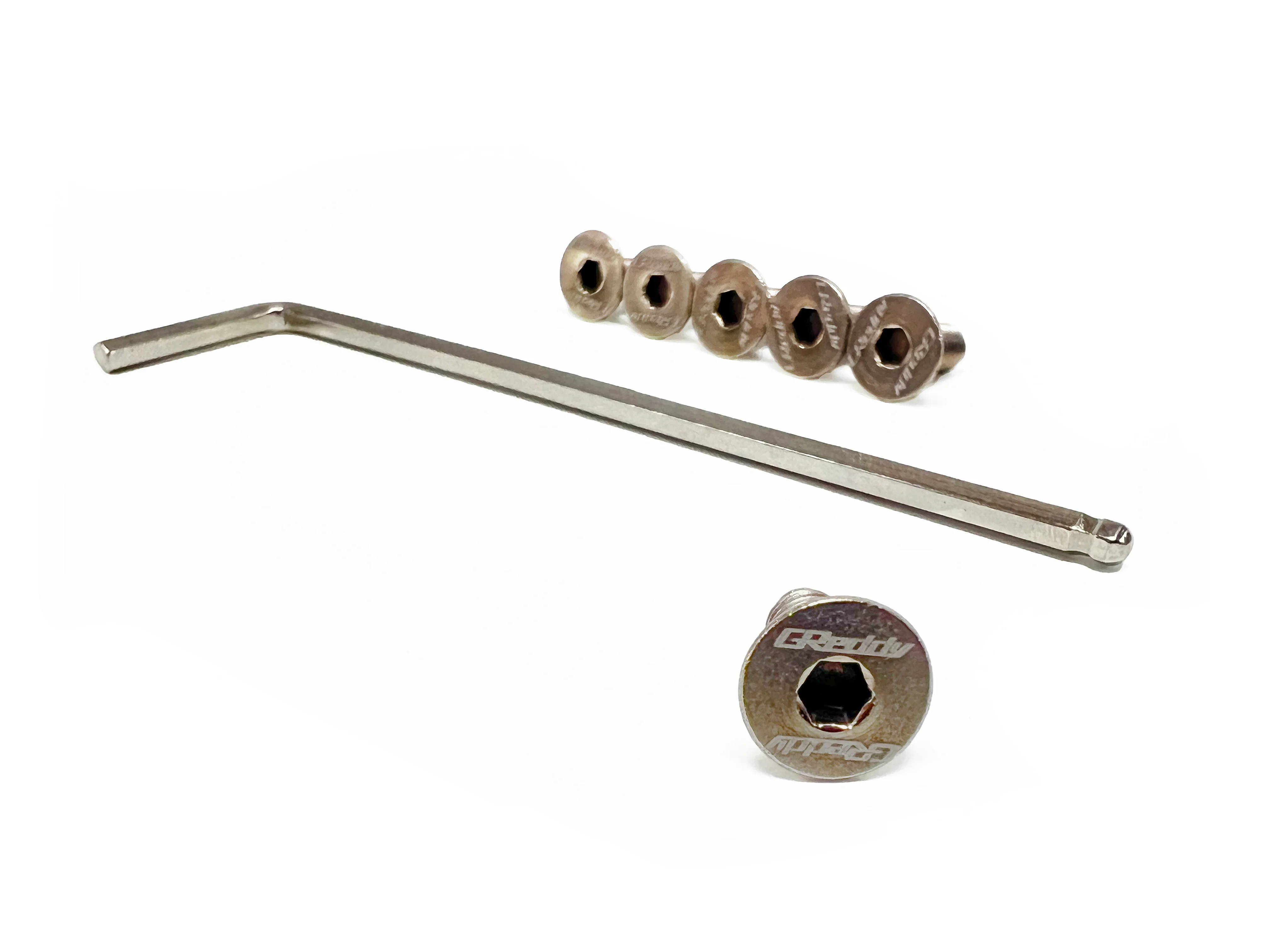 GREDDY TITANIUM STEERING WHEEL BOLT SET, RAW-Ti (16500103)