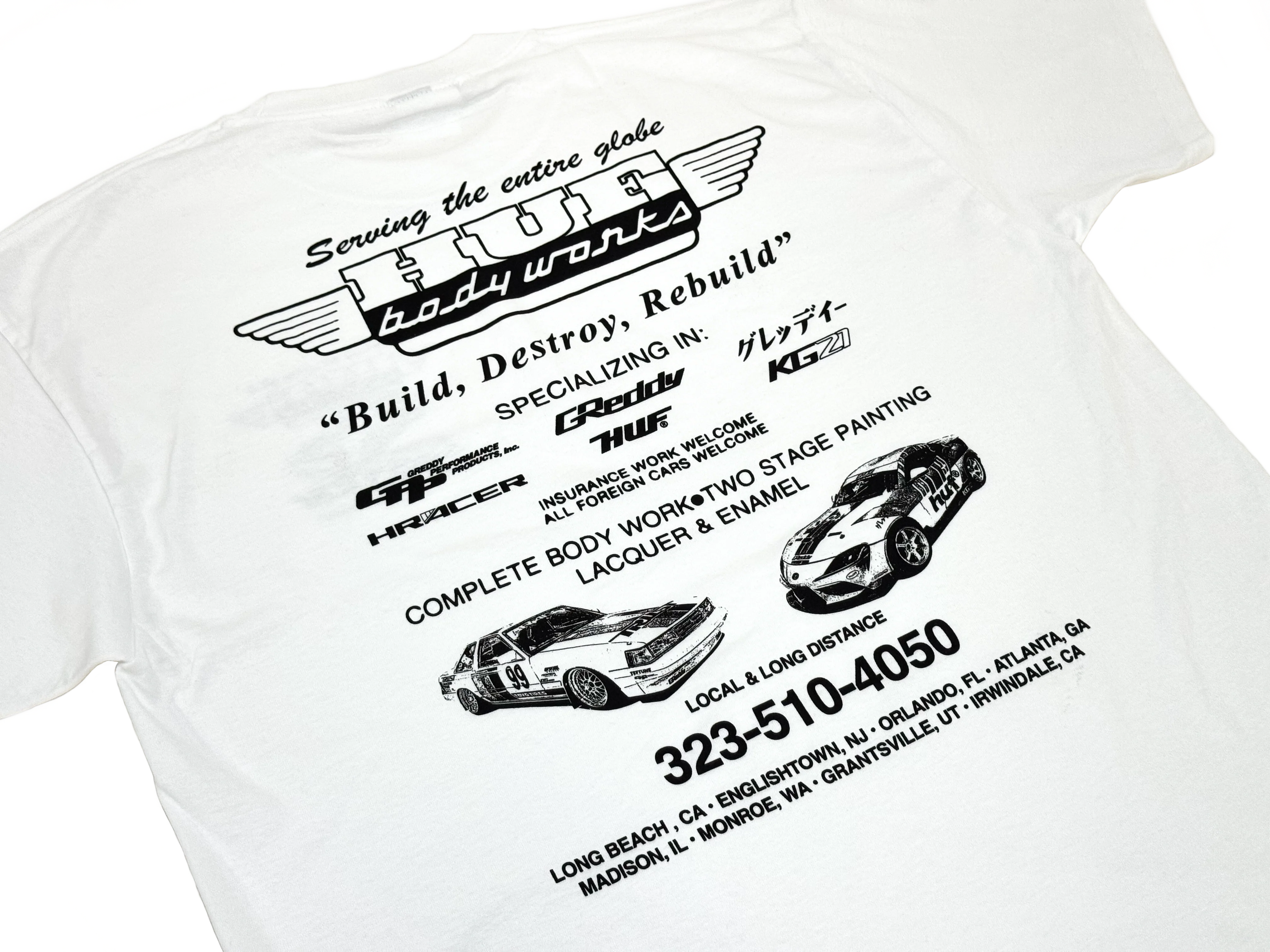 HUF x GReddy Body Works T-Shirt - Image 2