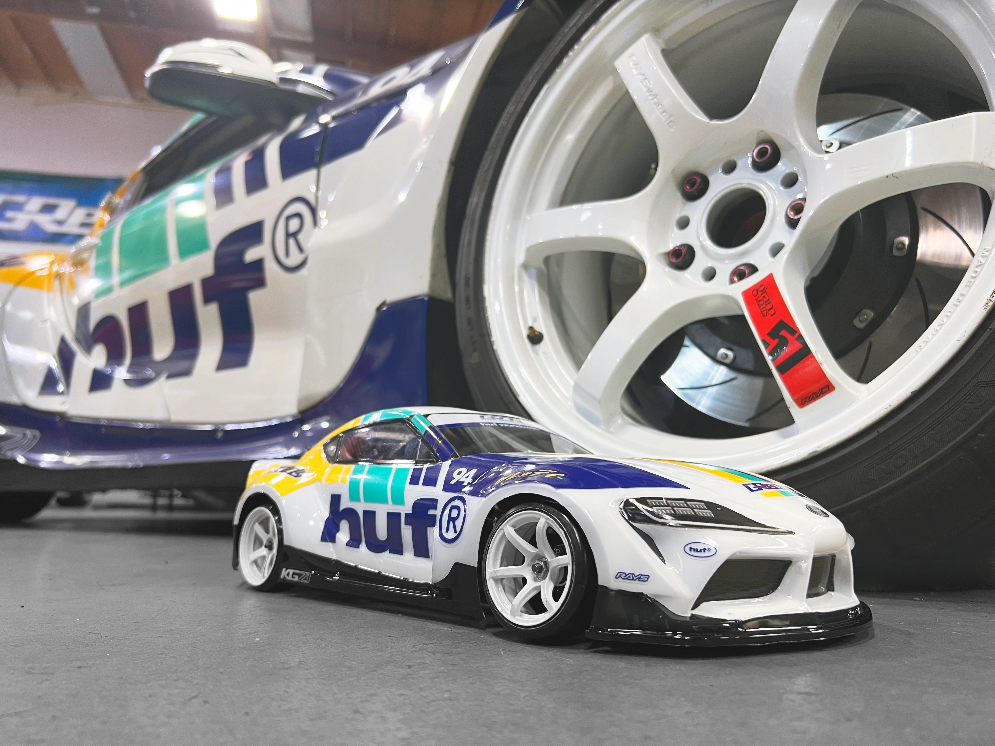 HUF x GReddy Yokomo Pandem A90 GR Supra 1/10 RC Body (clear) - (limited release) - Image 2