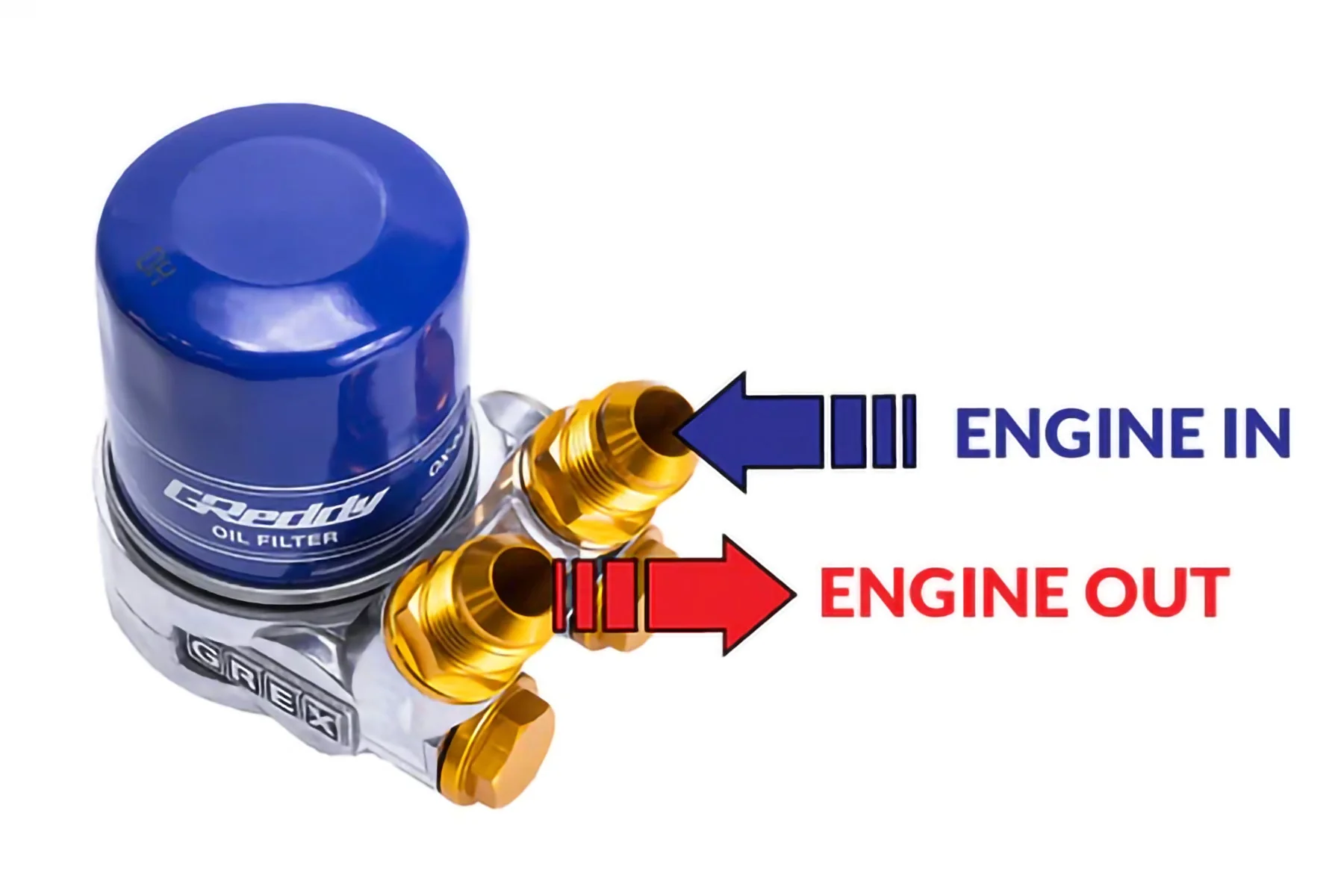 TYPE-E OIL COOLER BLOCK, ENG: M20x1.5, FILTER: M20xP1.5, 10AN - (12401119) - Image 4