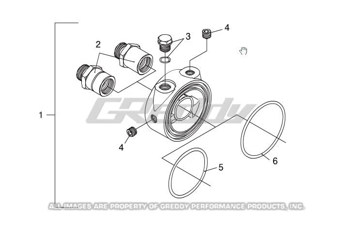 UNIVERSAL OIL FILTER BLOCK SENSOR ADAPTER (OIL PRESS./TEMP.) - (12002801) - Image 4