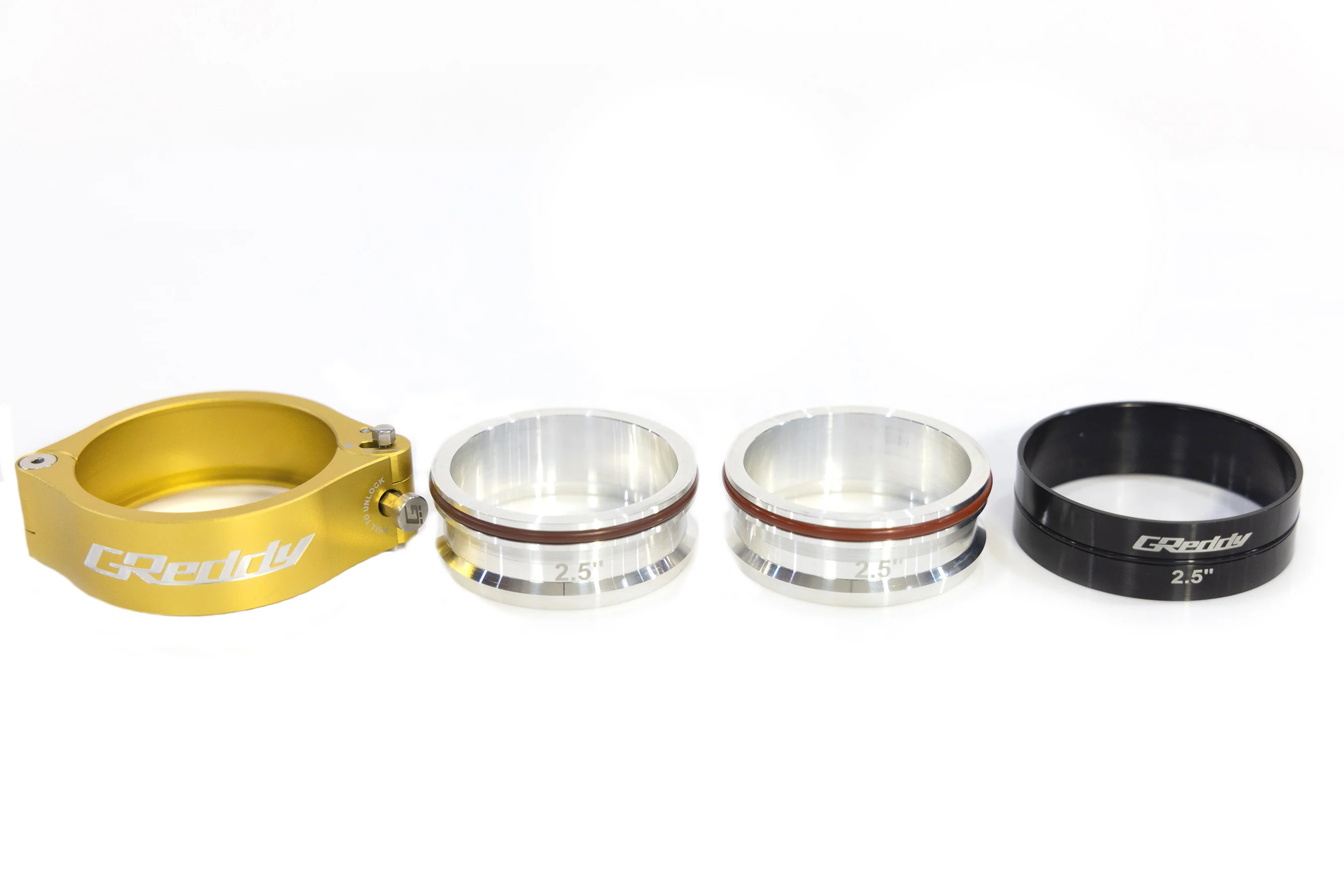 GREDDY 50mm BOOST TUBE CLAMP WITH WELD-ON RINGS (GOLD) - (22420200) - Image 7