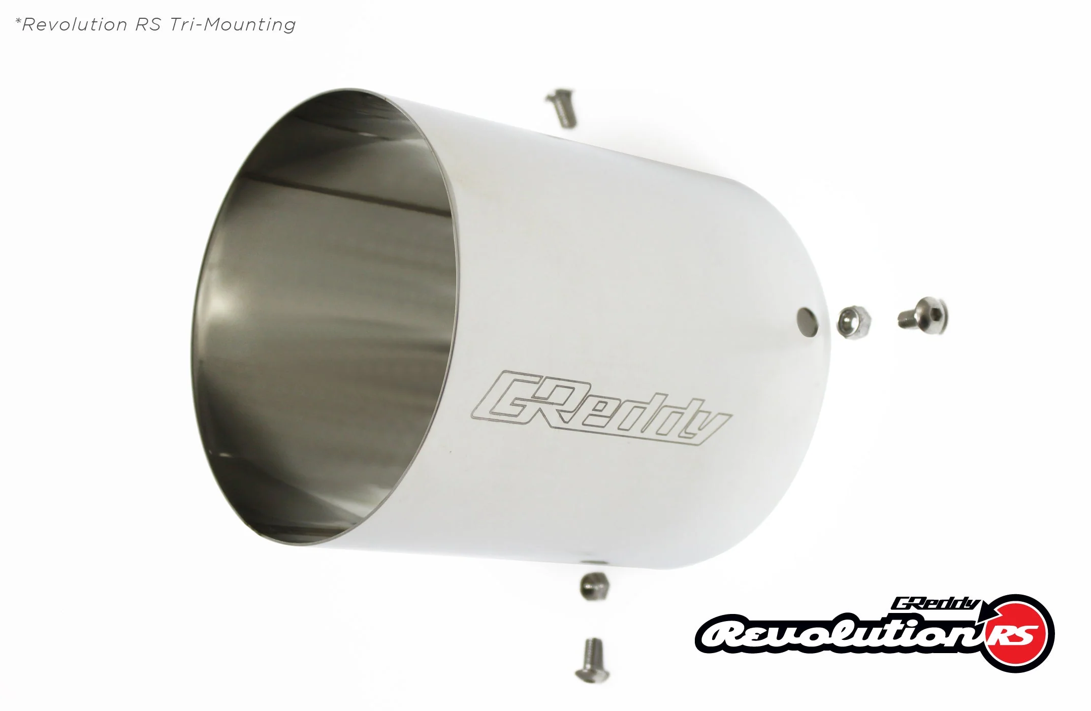 REVOLUTION RS UNIVERSAL MUFFLER 3.0"- 3-BOLT 115MM TIP - (11001131) - Image 3
